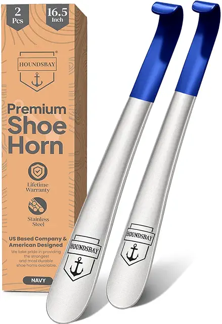 Long Handled Shoe Horn — local reference photo in HandTherapy.app catalog (education; not retailer packaging)